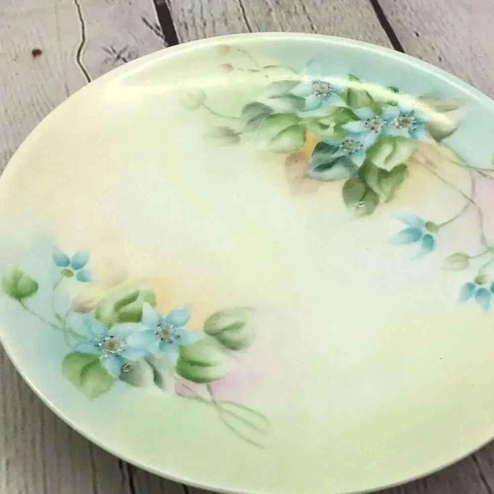 vintage antique silesia porcelain plates